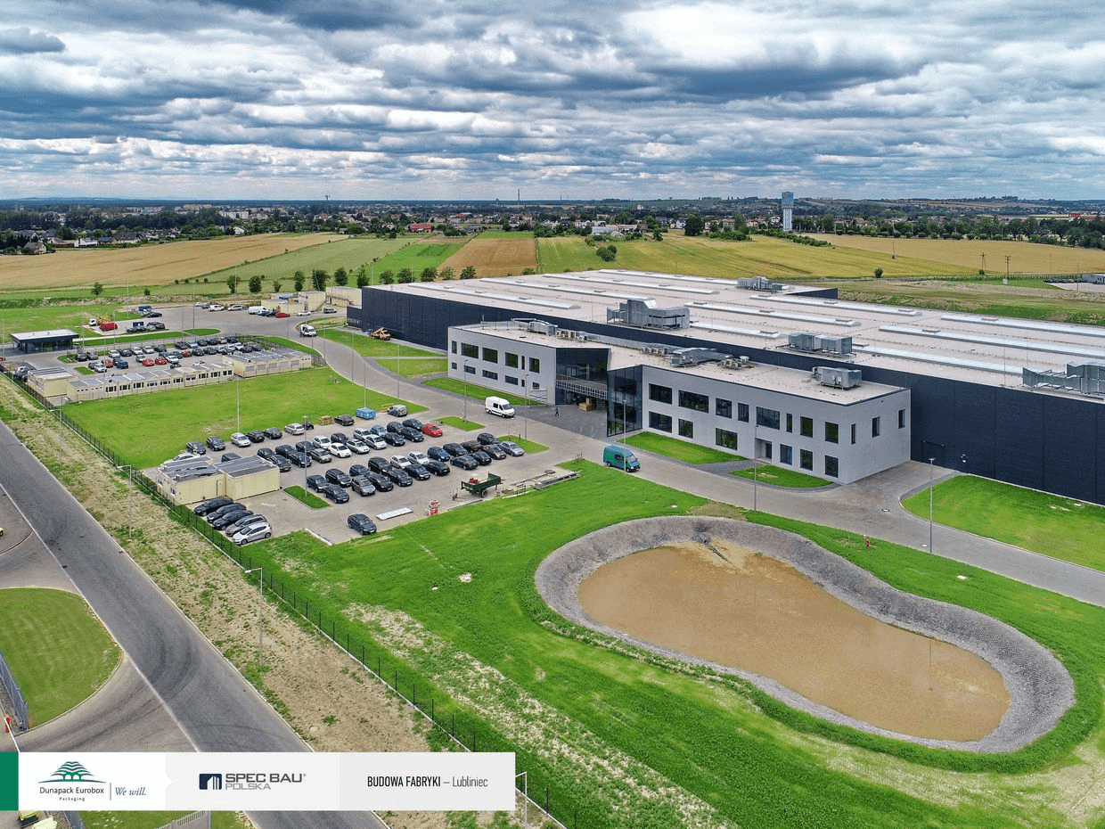 Zakład produkcji tektury falistej i opakowań Eurobox w Lublińcu